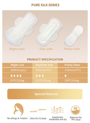生物分解性のSoft 140mmの女性衛生パッドの女性のMenstrual生理用ナプキン